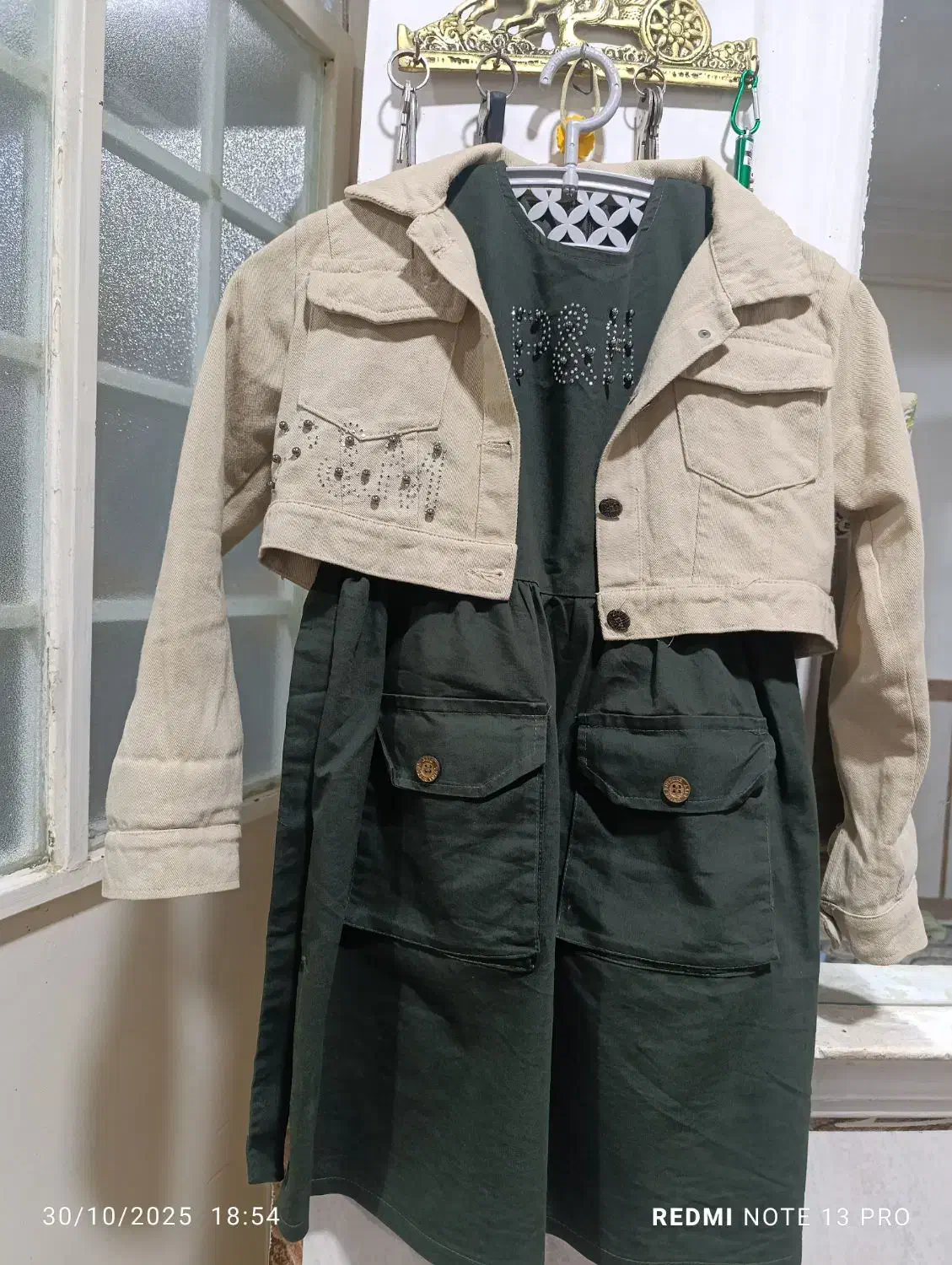 لباس دخترانه نو جنس کتان قیمت ۱۵۰۰|لباس|زابل, |دیوار