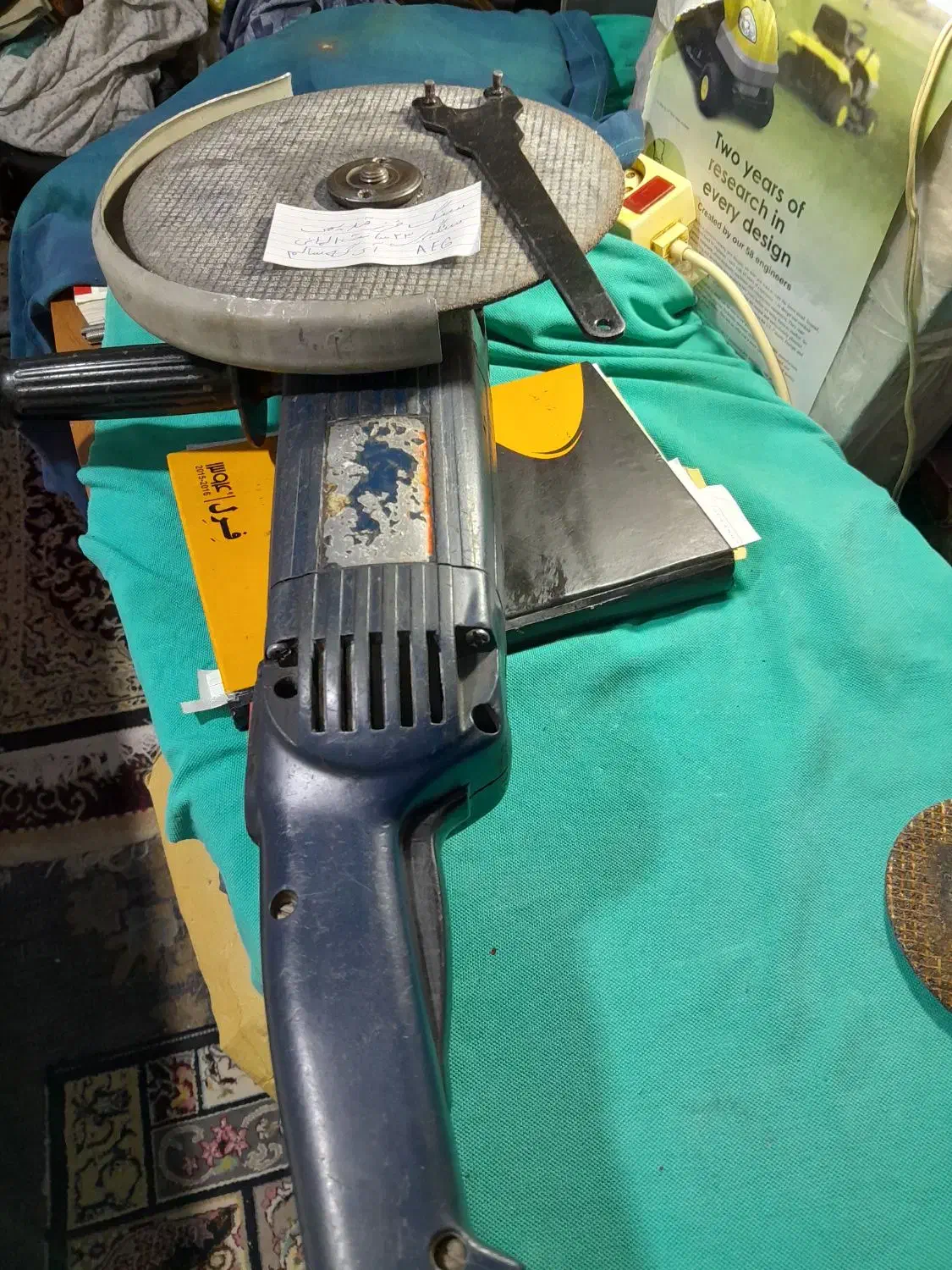 سنگ فرز قدیمی AEG آلمان سنگبری ۲۳ سانت|ابزارآلات|تهران, امین حضور|دیوار