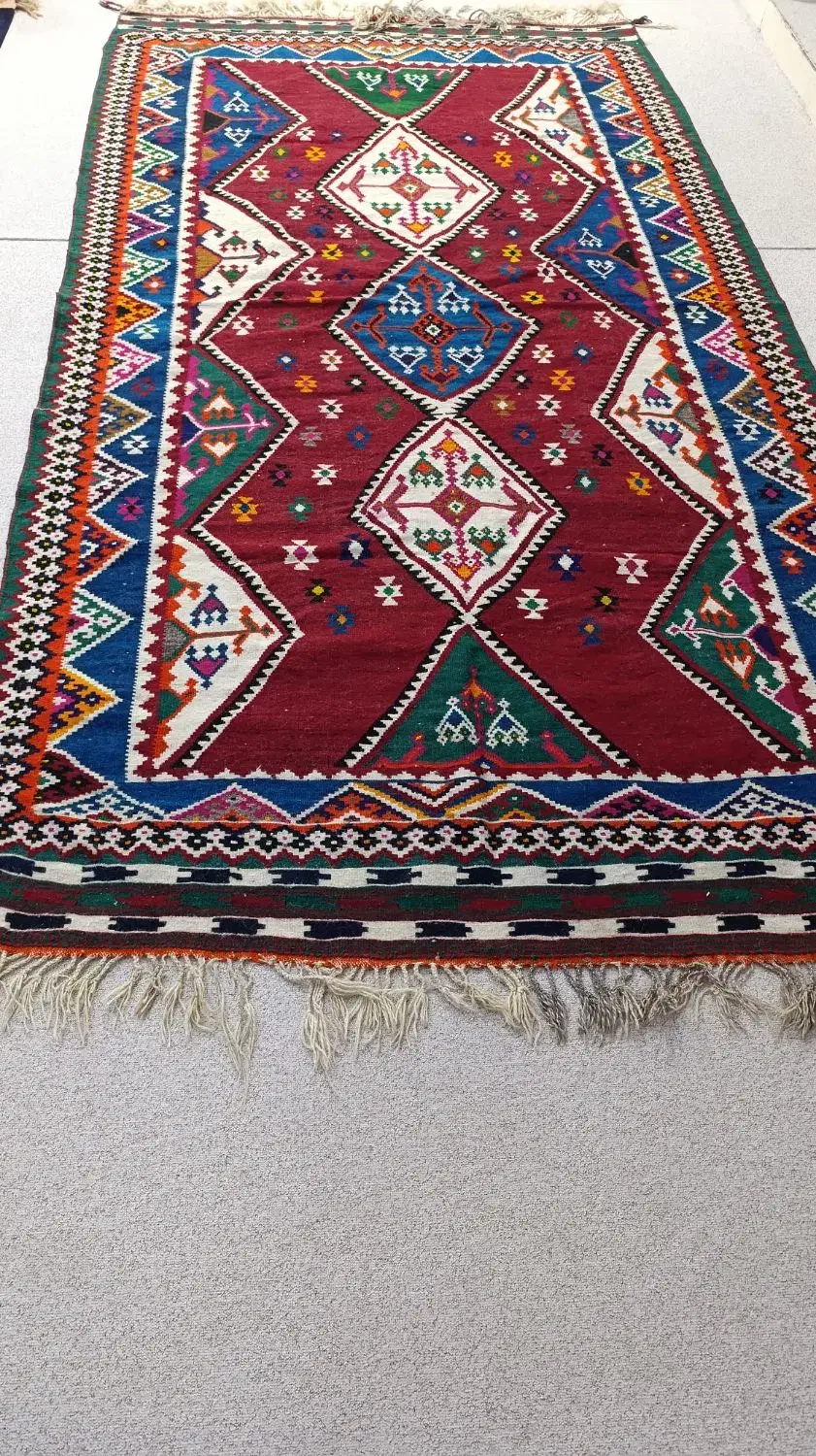 گلیم  دست بافت سایزبزرگ|گلیم، جاجیم، گبه|دوگنبدان, |دیوار