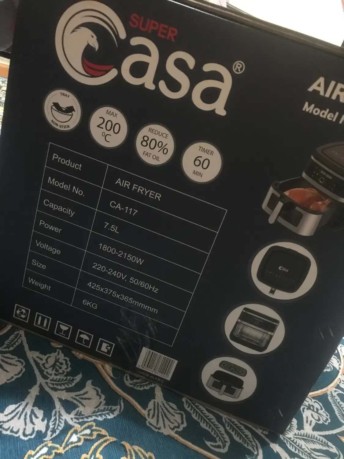 هوا پز سوپر کاسا|اجاق گاز و لوازم برقی پخت‌وپز|رشت, استادسرا|دیوار