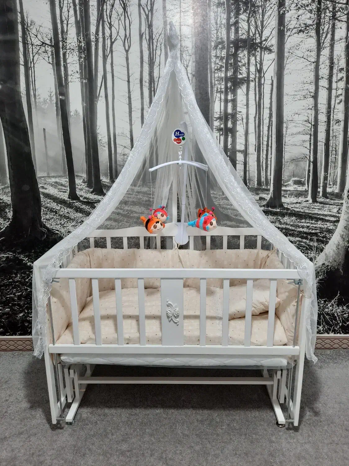 گهواره تخت کنار مادر|تخت و صندلی بچه|هشتگرد, شهرک بعثت|دیوار