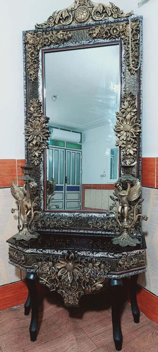 آینه و شمعدان|صنایع دستی و سایر لوازم تزئینی|مینودشت, |دیوار