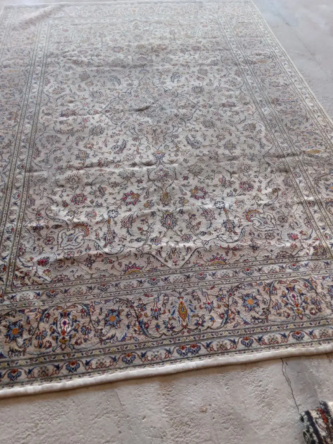 قالی ۹متری دستبافت کرم|فرش|قرچک, شهرک طلائیه|دیوار