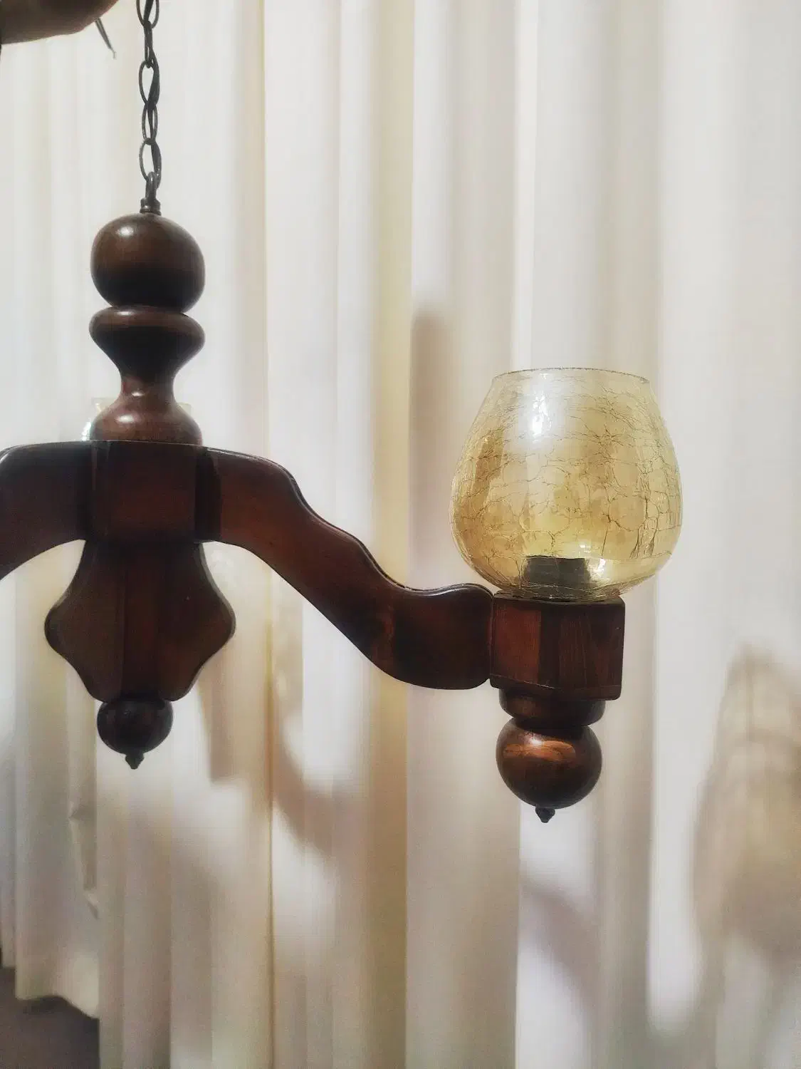 لوستر نو چوبی|لوستر و چراغ آویز|سبزوار, مدرس|دیوار