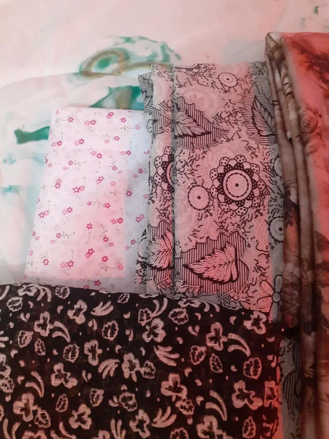 چادر رنگی نگین ثابت.طرح پوست ماری.طرح حریر|لباس|مشهد, طبرسی شمالی|دیوار