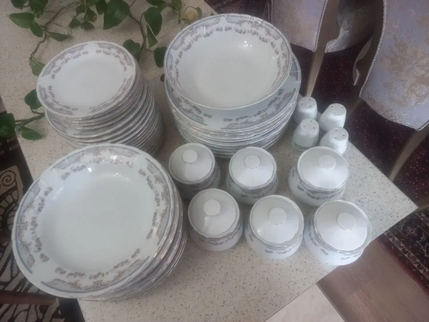 سرویس چینی طرح مرجان|ظروف سرو و پذیرایی|اردبیل, |دیوار