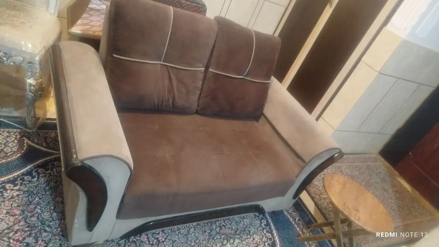 مبل با کاور و عسلی|مبلمان خانگی و میز عسلی|سیرجان, |دیوار