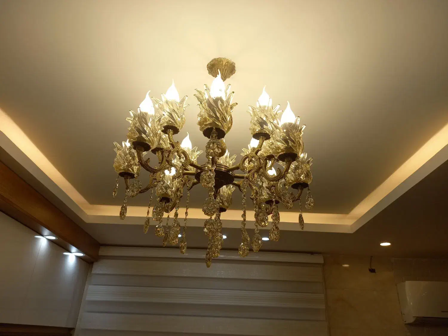 لوستر برنز|لوستر و چراغ آویز|تاکستان, |دیوار