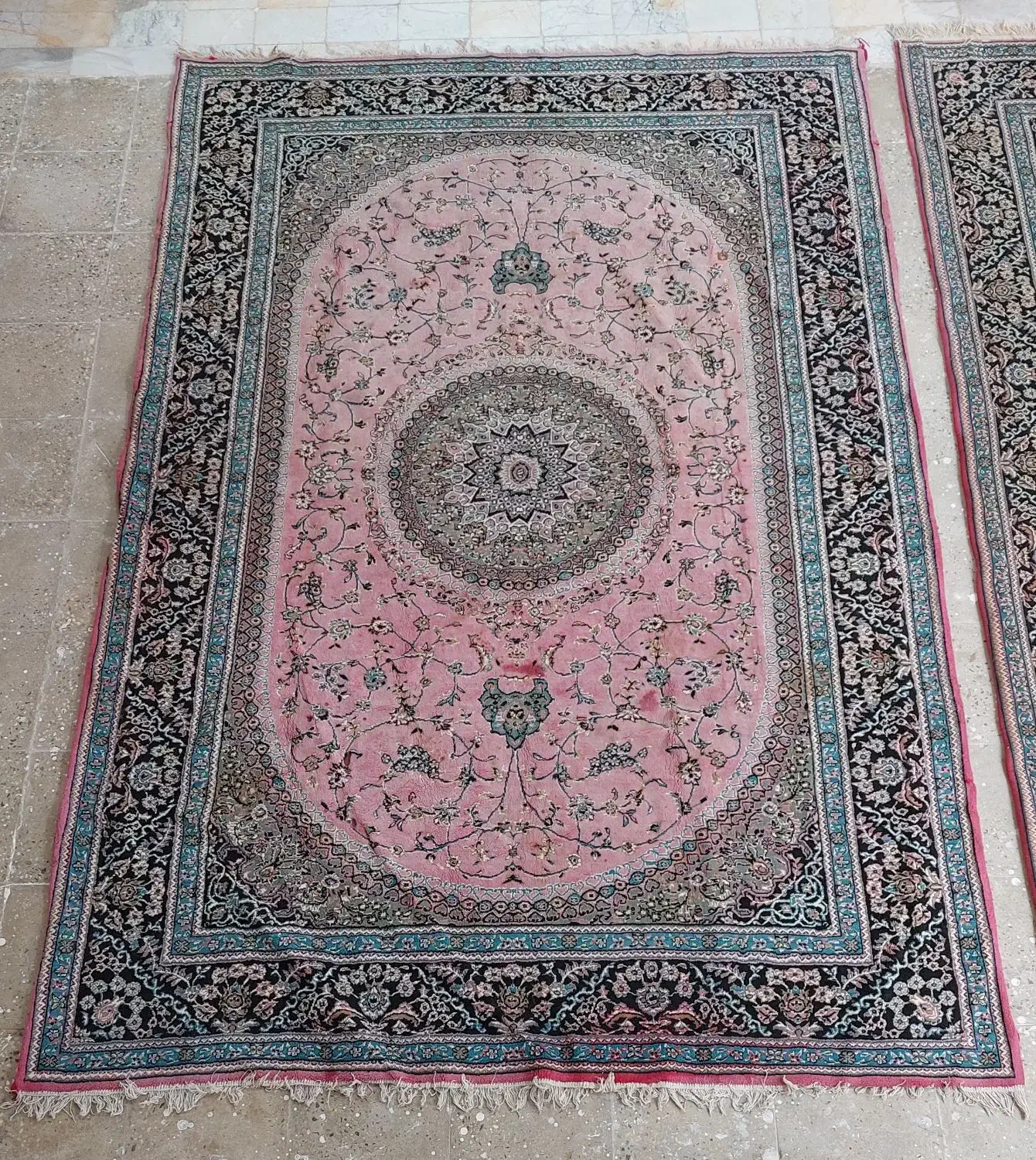 دو تخته فرش ۶متری مناسب باغ ، قهوه خانه و ...|فرش|دورود, |دیوار