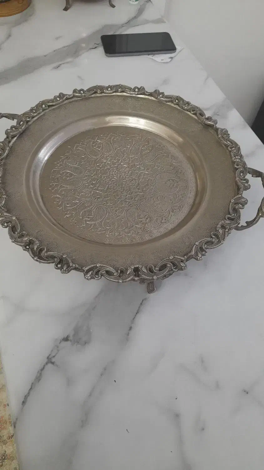 سینی مسی|کلکسیون اشیاء عتیقه|تهران, مسعودیه|دیوار