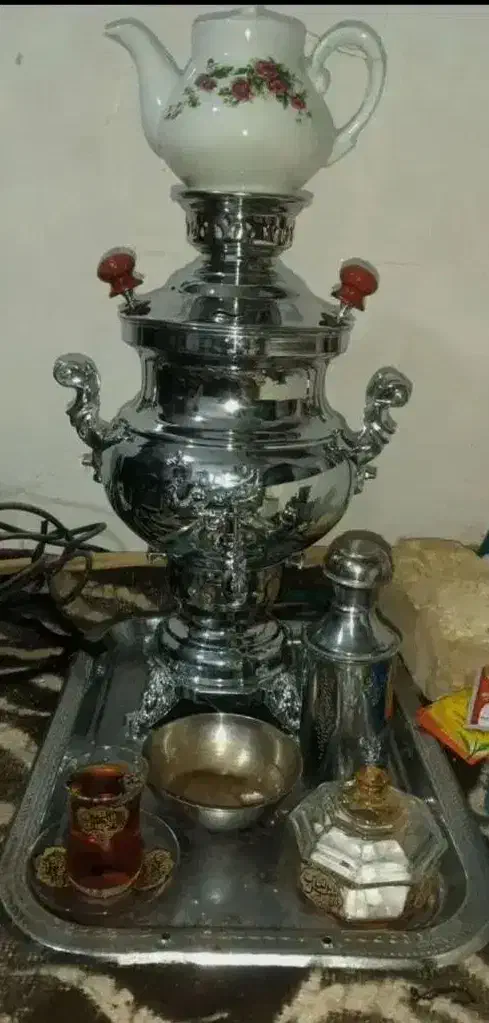 سماور        .|سماور، چای‌ساز، قهوه‌ساز|برخوار, |دیوار