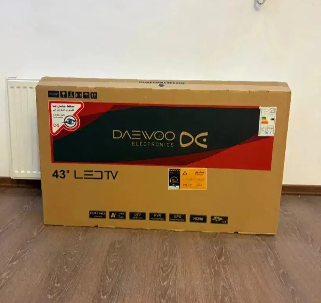 تلیوزیون ۴۳ اینج دوو فول اچ تی  در حد نو|تلویزیون و پروژکتور|قزوین, |دیوار