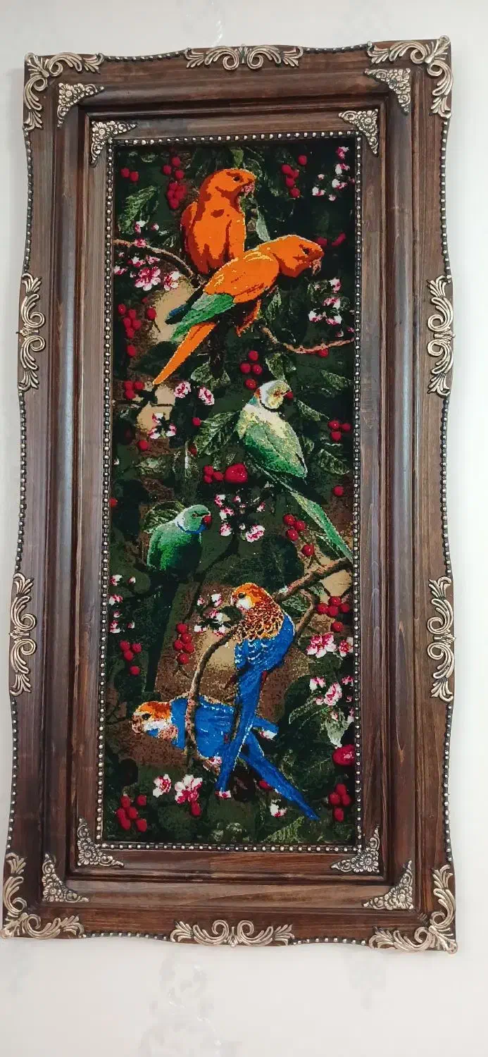 تابلو فرش دستباف طوطی|تابلو فرش|اردبیل, |دیوار