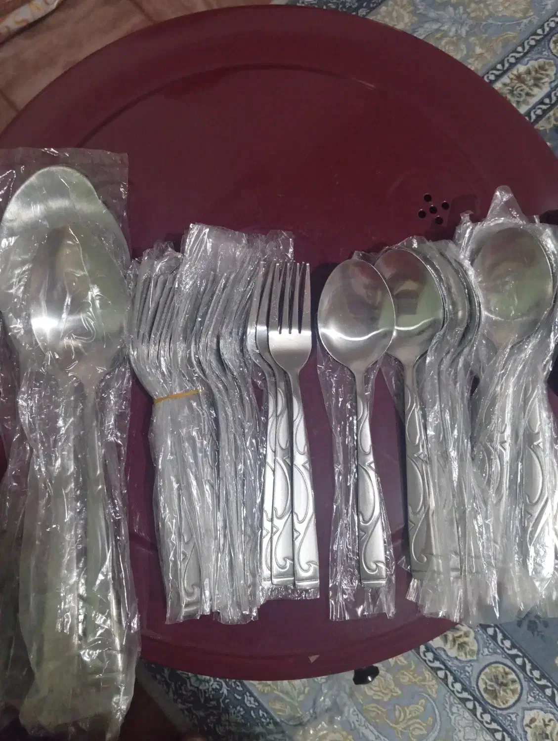 سرویس قاشق ۱۸نفره نو|ظروف سرو و پذیرایی|زیرکوه, |دیوار