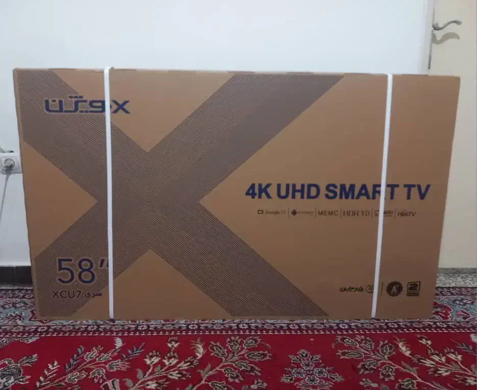 تلویزیون 58 اینچ ایکس ویژن|تلویزیون و پروژکتور|پاکدشت, پارچین|دیوار