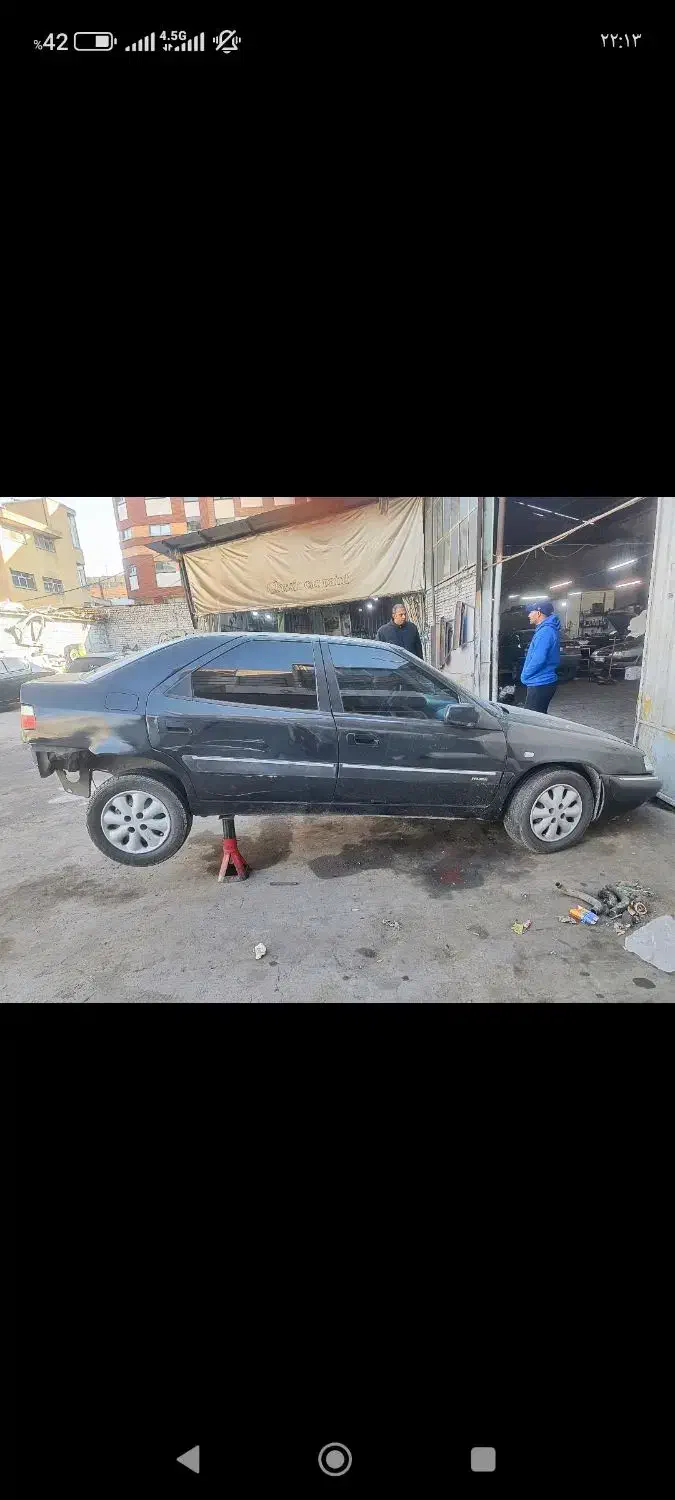 ماشین زانتیا تصادفی|خودرو سواری و وانت|اصفهان, باغ زرشک|دیوار