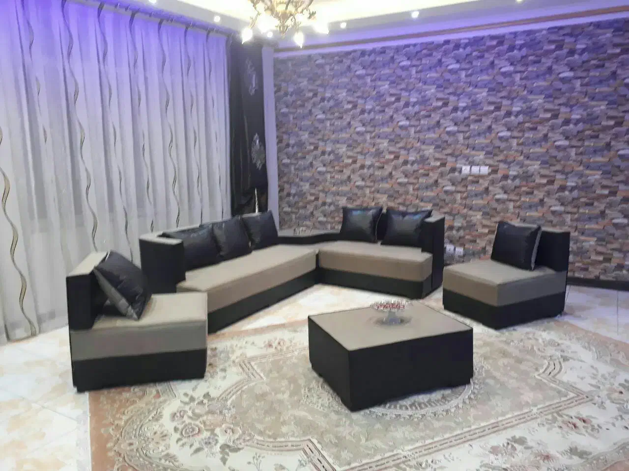 مبل راحتی ال /پارچه های با کیفـیت- رنگ های جذاب|مبلمان خانگی و میز عسلی|تهران, شهرک شریفی|دیوار