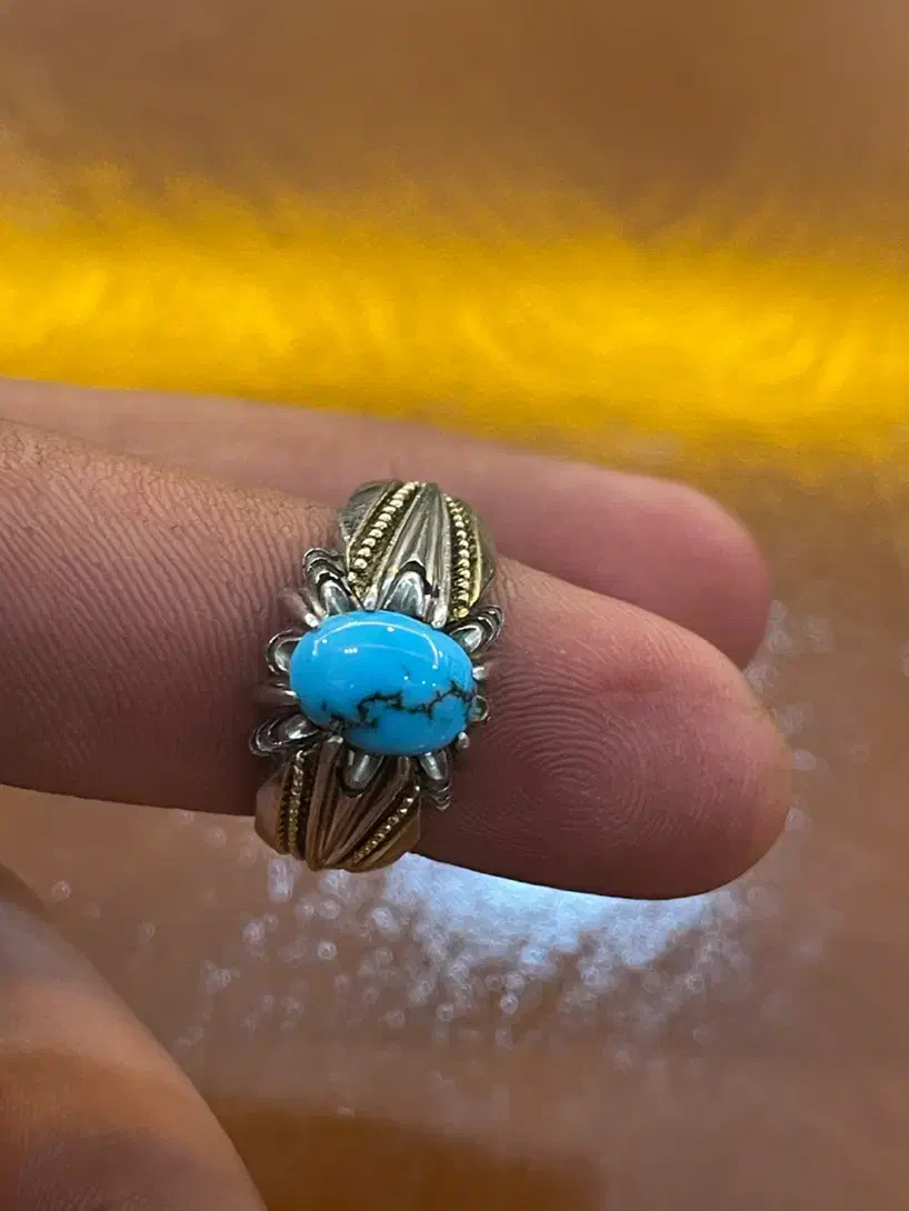 انگشتر فیروزه مصور علی اصل نیشابور فروش فوری|جواهرات|ری, شهرری|دیوار