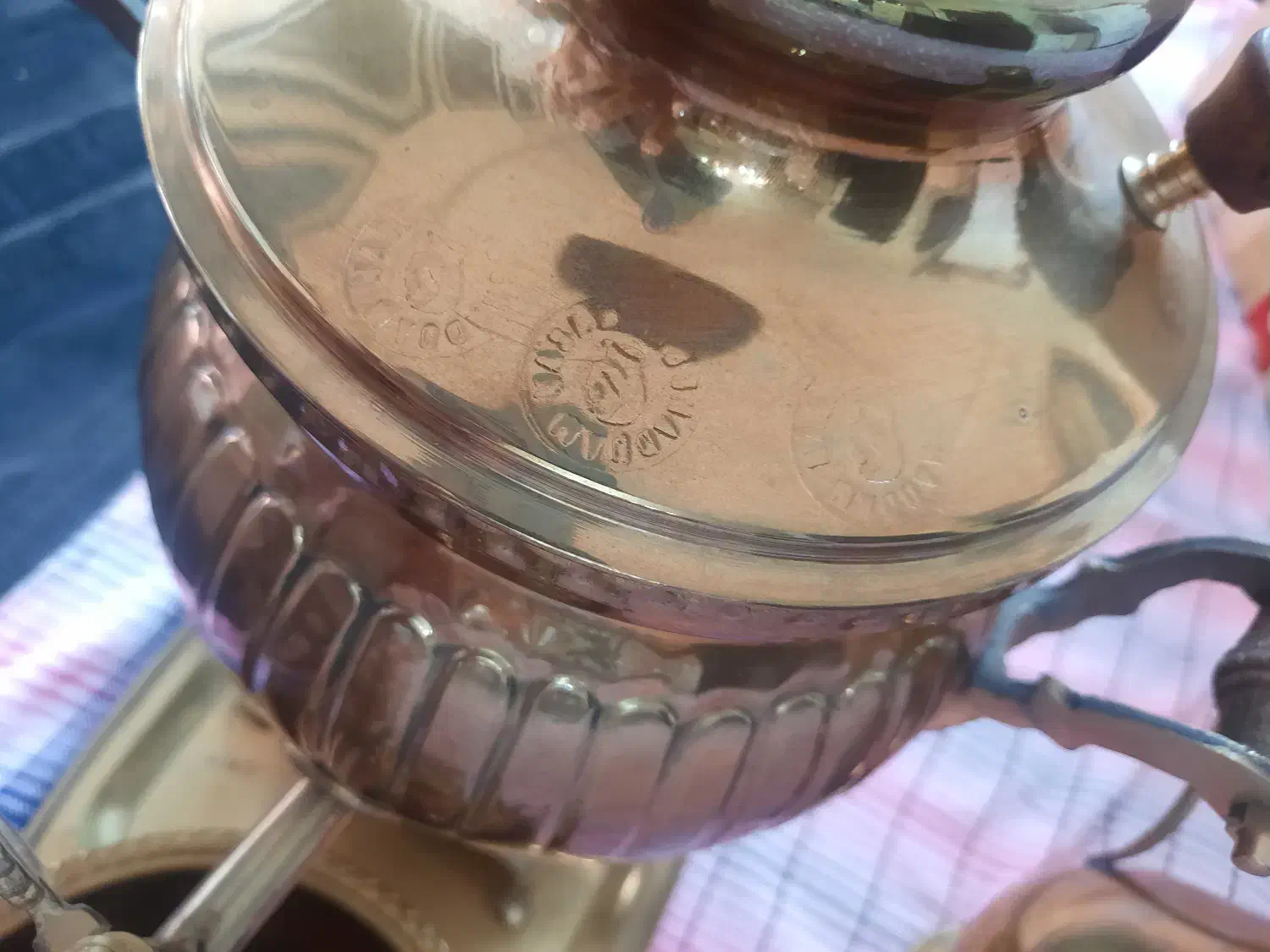 سماور برنجی آنتیک 3لیتری|کلکسیون اشیاء عتیقه|تهران, جنت‌آباد مرکزی|دیوار