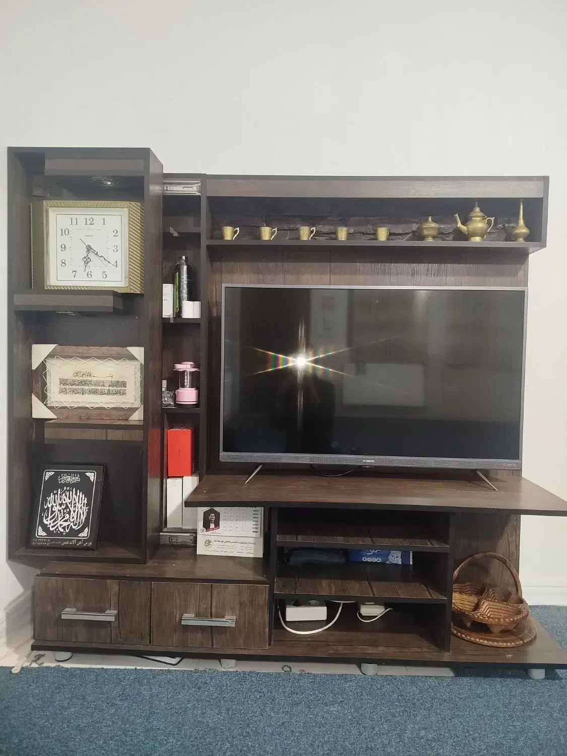 میز تلویزیون چوبی|میز تلویزیون|هشتگرد, شهرک راه آهن|دیوار