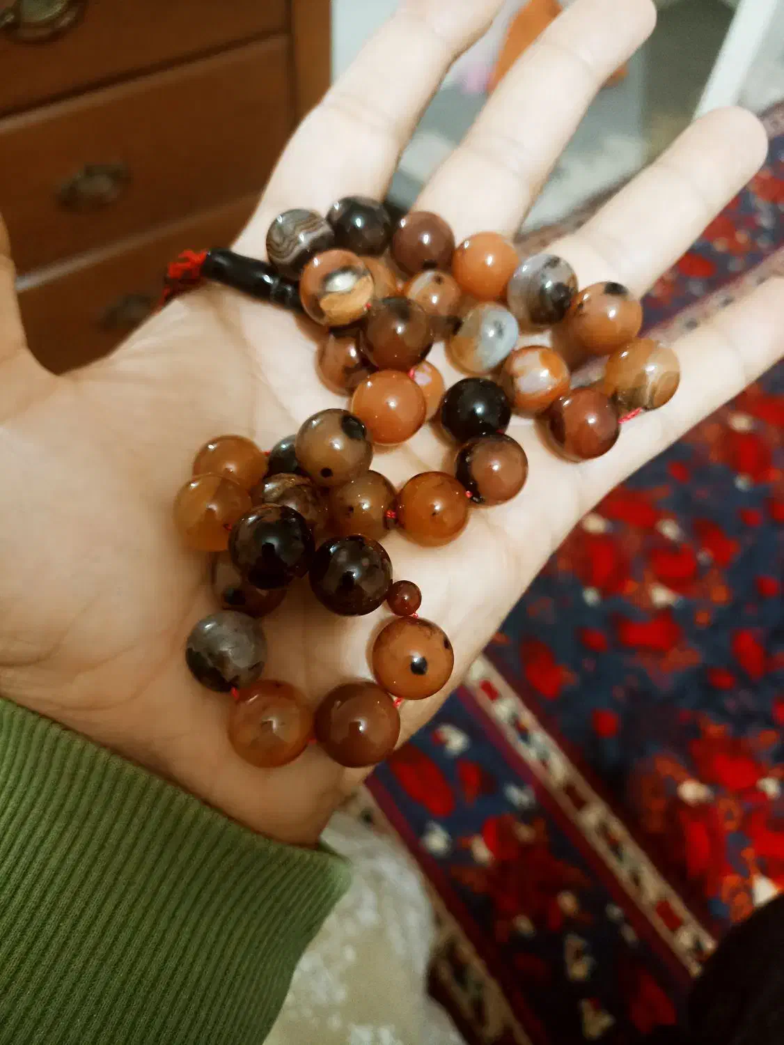 تسبیح زیبای عقیق|جواهرات|کرمان, |دیوار