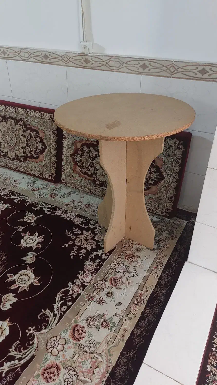 میز گرد چوبی|مبلمان خانگی و میز عسلی|الوند, |دیوار