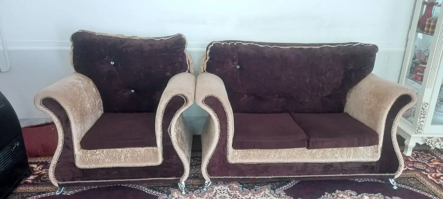 مبل ۸ نفره کاملا سالم و نو|مبلمان خانگی و میز عسلی|داراب, |دیوار