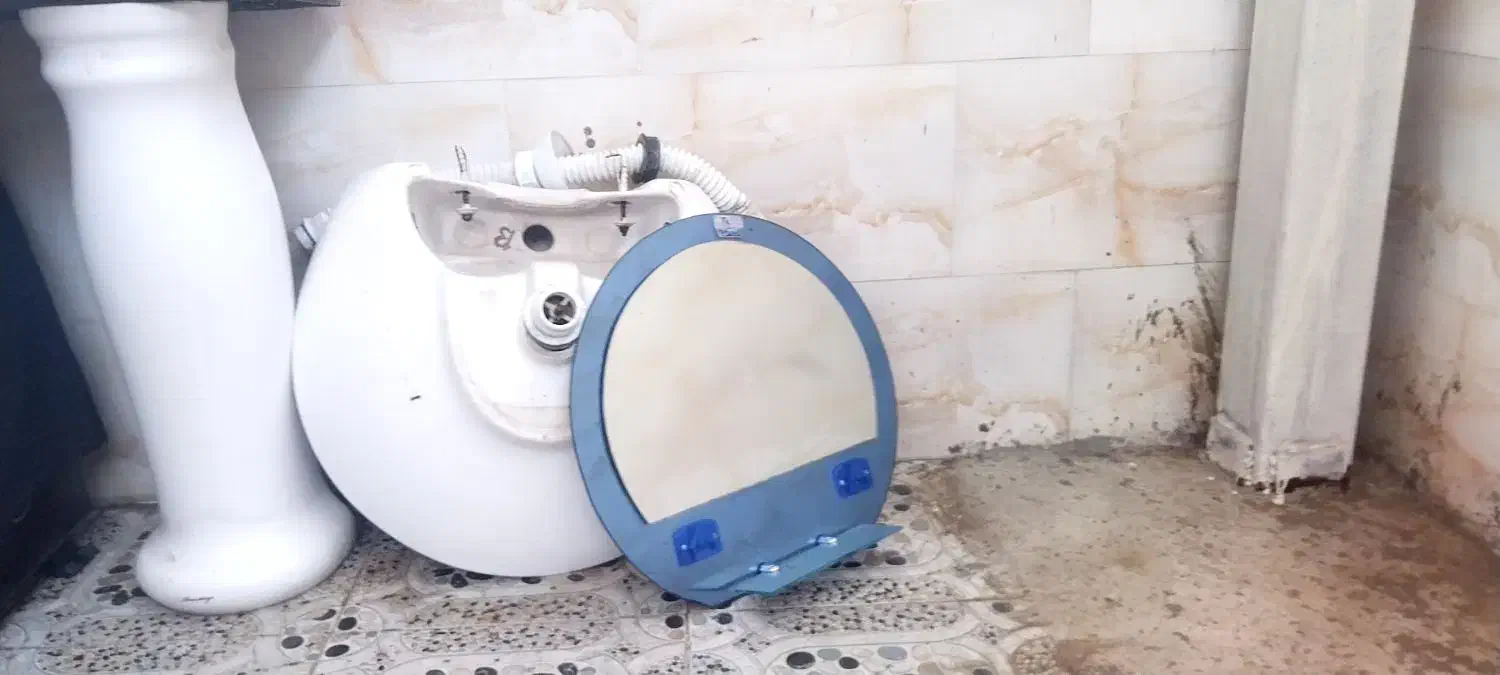 روشویی با آینه|لوازم سرویس بهداشتی|علی‌آباد کتول, |دیوار