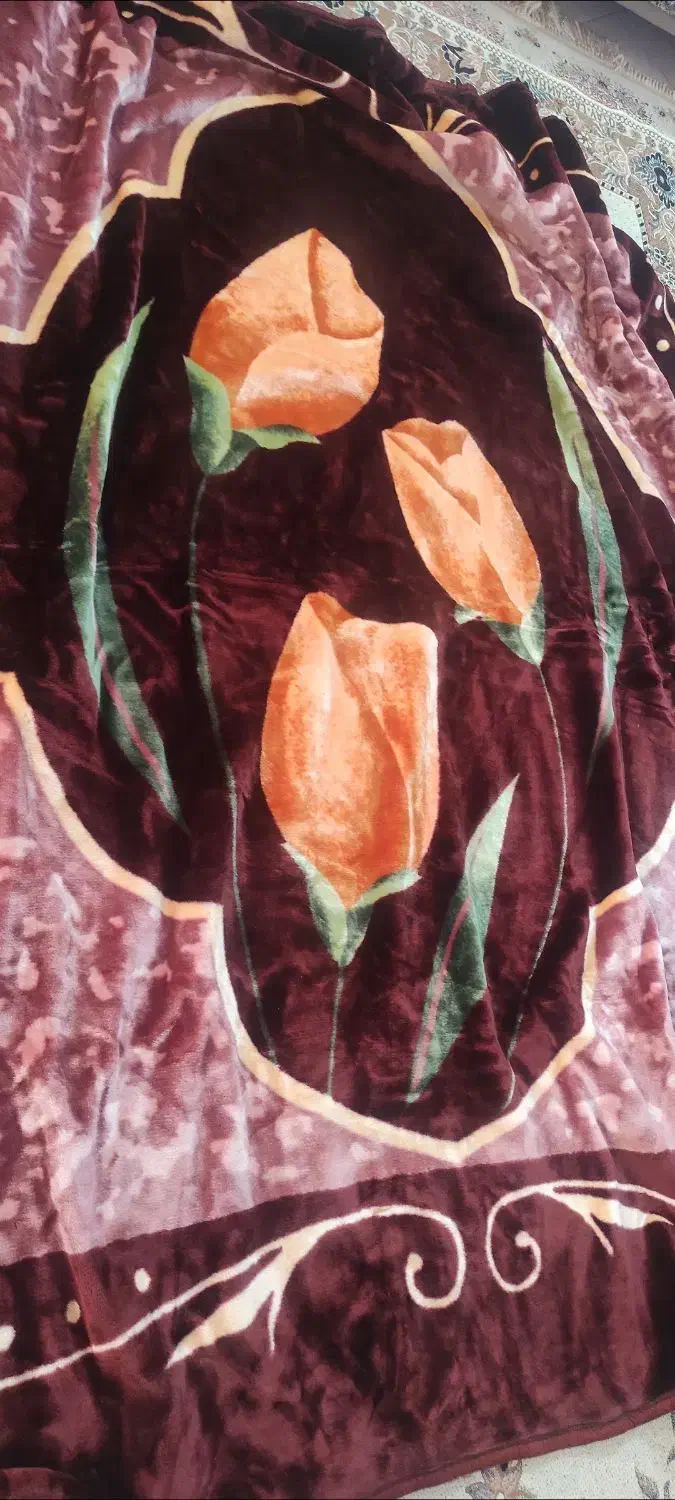 پتو گلبافت اصل دو نفره|رختخواب، بالش، پتو|اراک, |دیوار