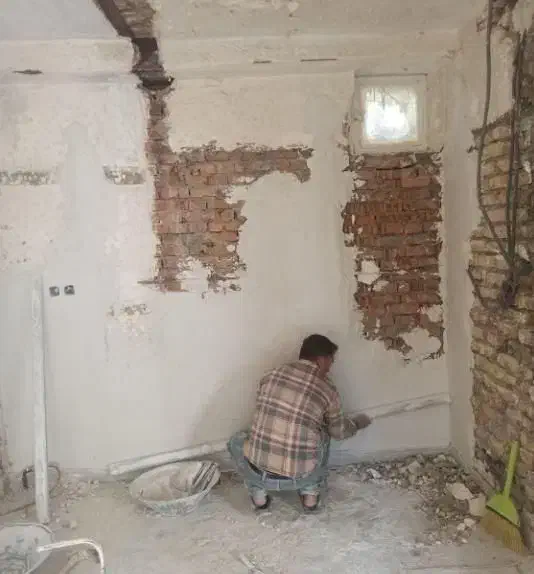 لکه گیری سفید کاری گچکاری|خدمات پیشه و مهارت|زنجان, |دیوار