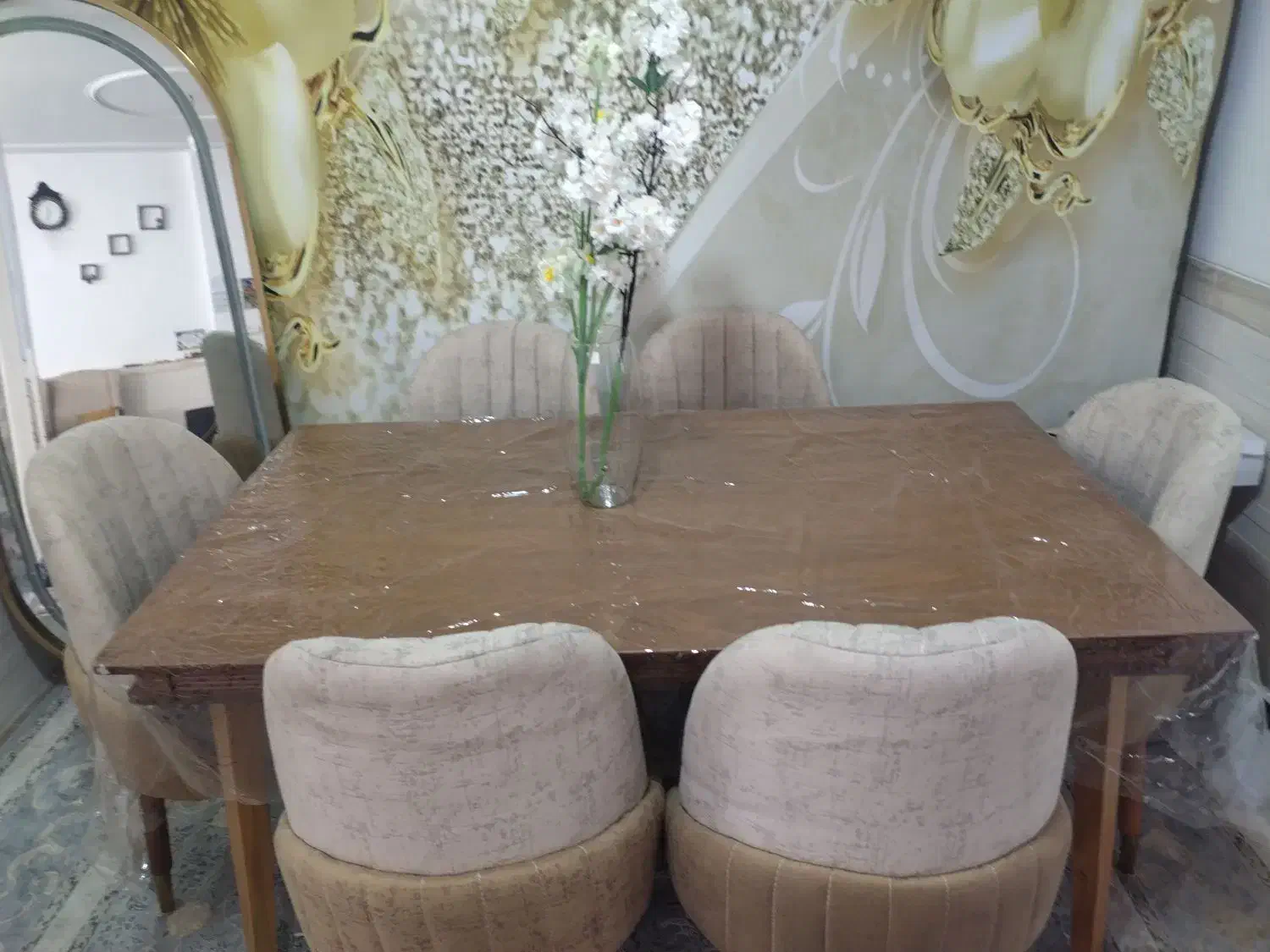 میز نهار خوری|میز و صندلی غذاخوری|زرقان, |دیوار