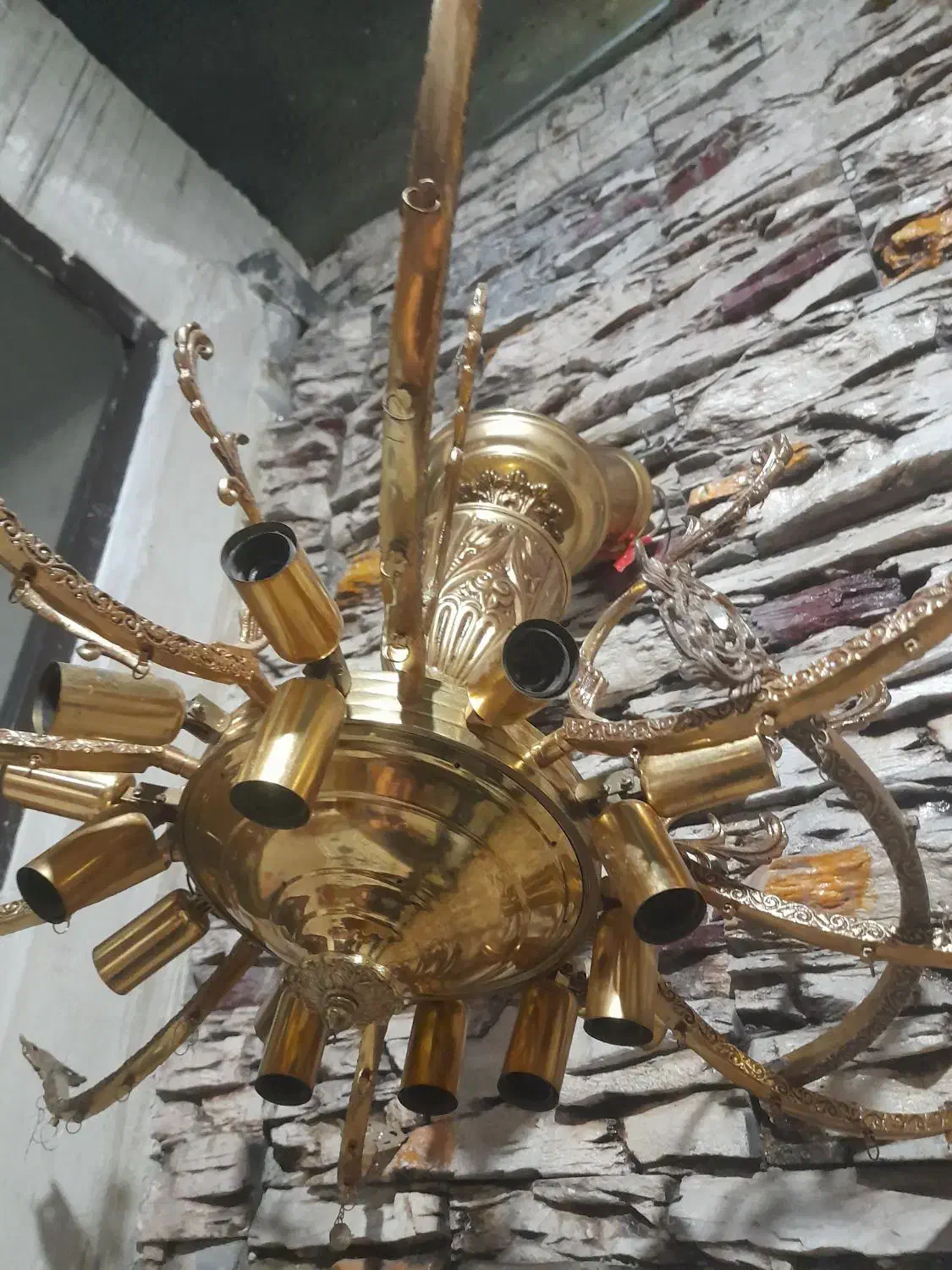 ۲عددلوستراصل برنز سنگین وزن|لوستر و چراغ آویز|ارومیه, |دیوار