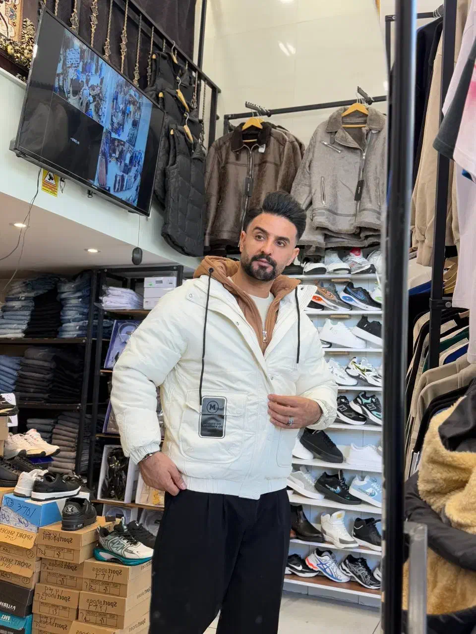 کاپشن چرم خارجی وارداتی (بهنام پلیس)|لباس|تبریز, |دیوار