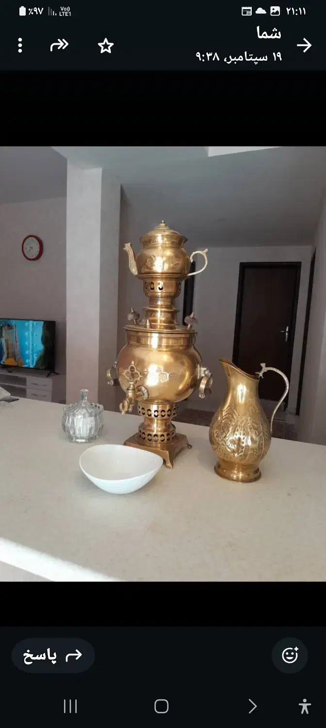 سماور زغالی|سماور، چای‌ساز، قهوه‌ساز|ایزدشهر, |دیوار