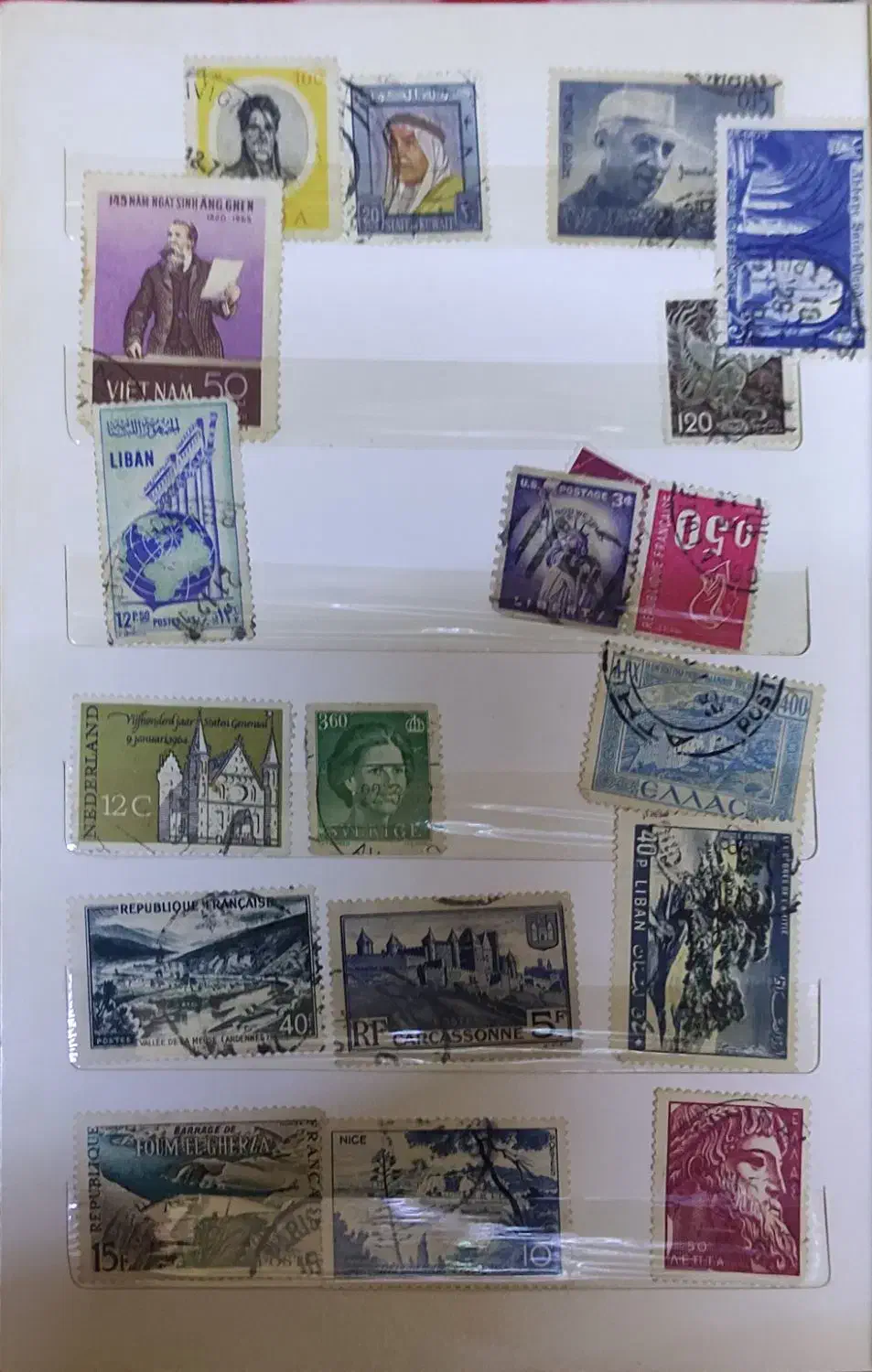 آلبوم تمبر قدیمی کلکسیونی|کلکسیون سکه، تمبر، اسکناس|اهواز, مجاهد|دیوار