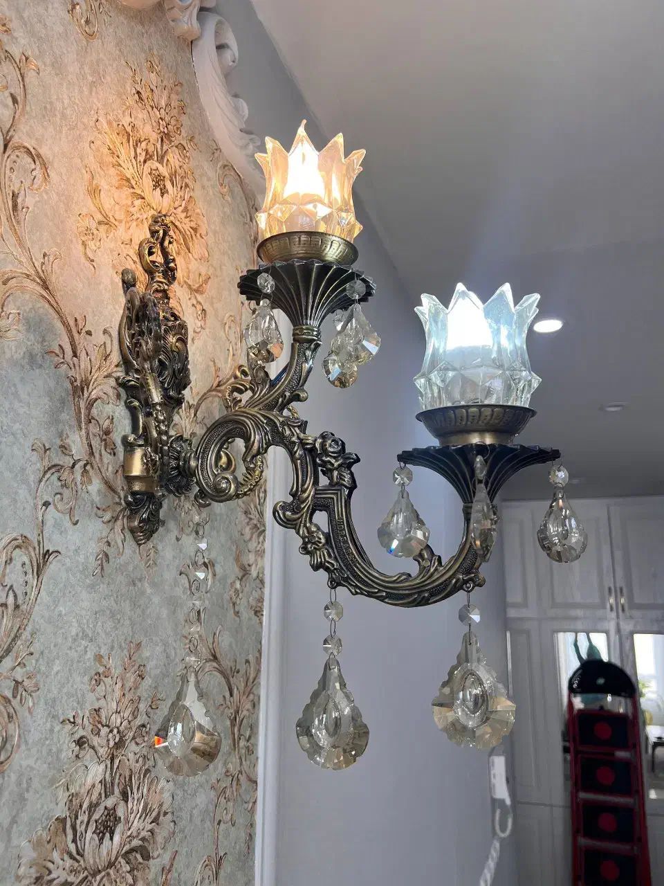 لوستر و دیوار کوب سیاه قلم پذیرایی و اشپزخانه|لوستر و چراغ آویز|مشهد, الهیه|دیوار