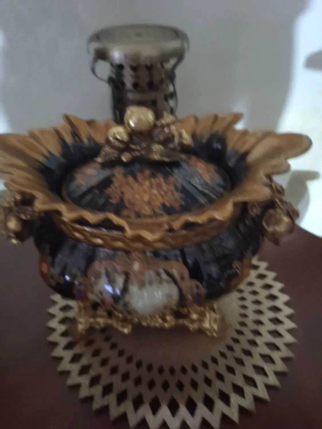 ظروف دکوری سرمه ای چینی|صنایع دستی و سایر لوازم تزئینی|ورامین, شهرک فجر|دیوار