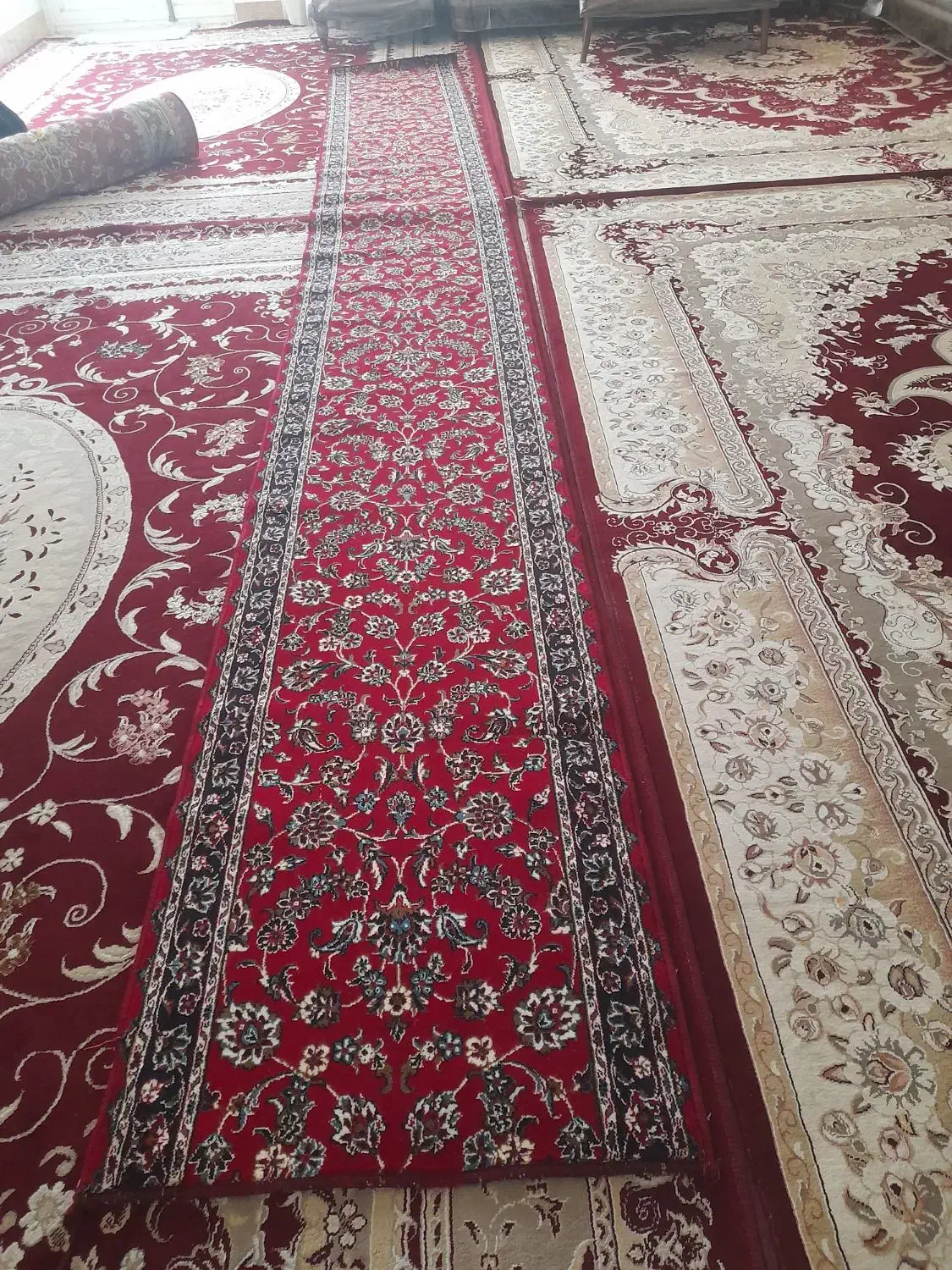 سلام دوعدد کناره نو تمیزسالم فروشی دره شهر ارمو|فرش|دره شهر, |دیوار