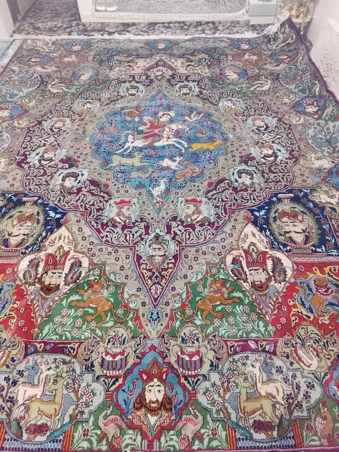 فرش ۱۲متری سلاطین (کرک)فوق العاده زیبا|فرش|بهارستان, |دیوار