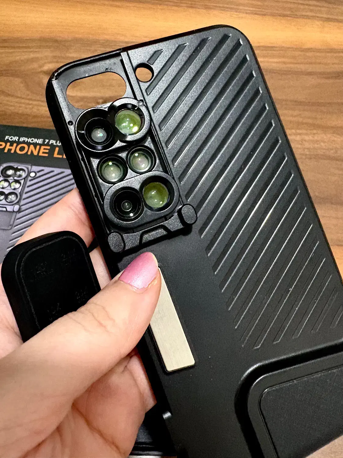 کیت لنزی کاور قاب لنز دار آیفون 7 پلاس و 8 پلاس|لوازم جانبی موبایل و تبلت|بابل, |دیوار