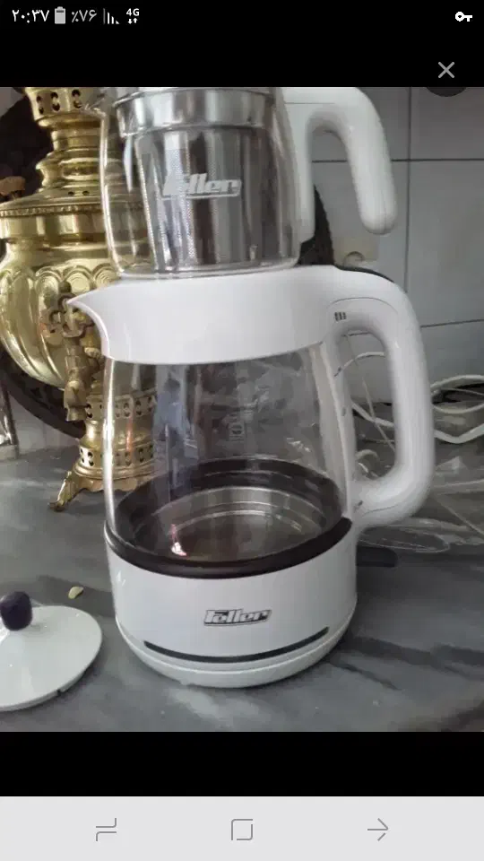 کتری قوری خوردکن استیل کریستال فرکننده|سماور، چایساز، قهوهساز|تهران, کوی بیمه|دیوار