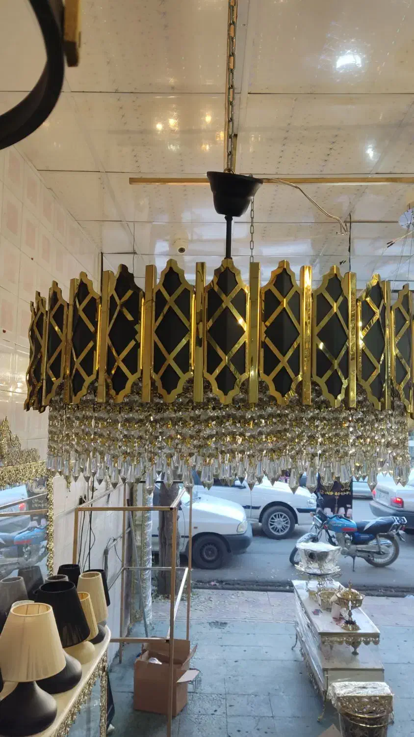 دنیای برنز و لوستر الماس|لوستر و چراغ آویز|کوهدشت, |دیوار