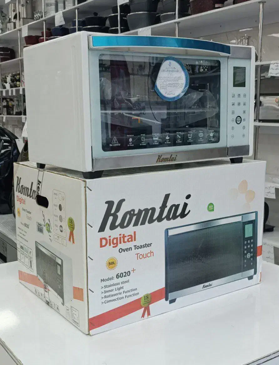 توستر لمسی بدنه نقره ای کومتای 6020 فروش اقساطی|اجاق گاز و لوازم برقی پختوپز|خرمآباد, |دیوار