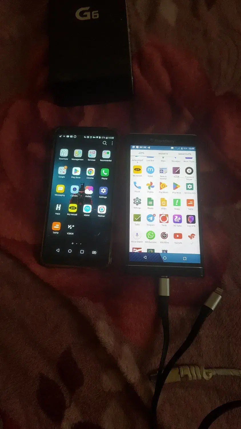 ال جی g6 و بلکبری پرایو|موبایل|تهران, طرشت|دیوار