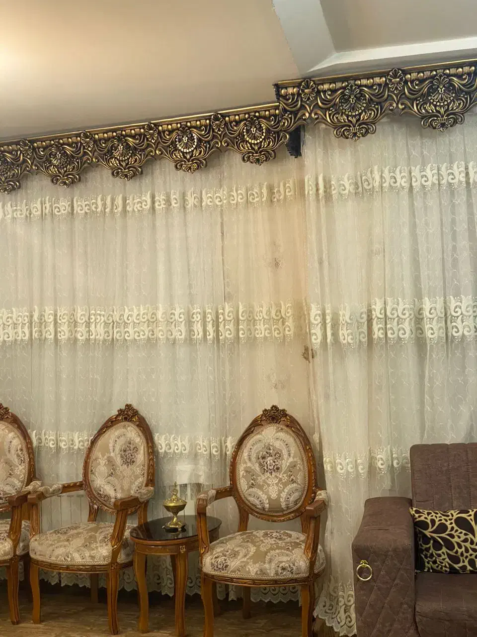 پرده کارکرده تمیز|پرده، رانر، رومیزی|مرند, |دیوار