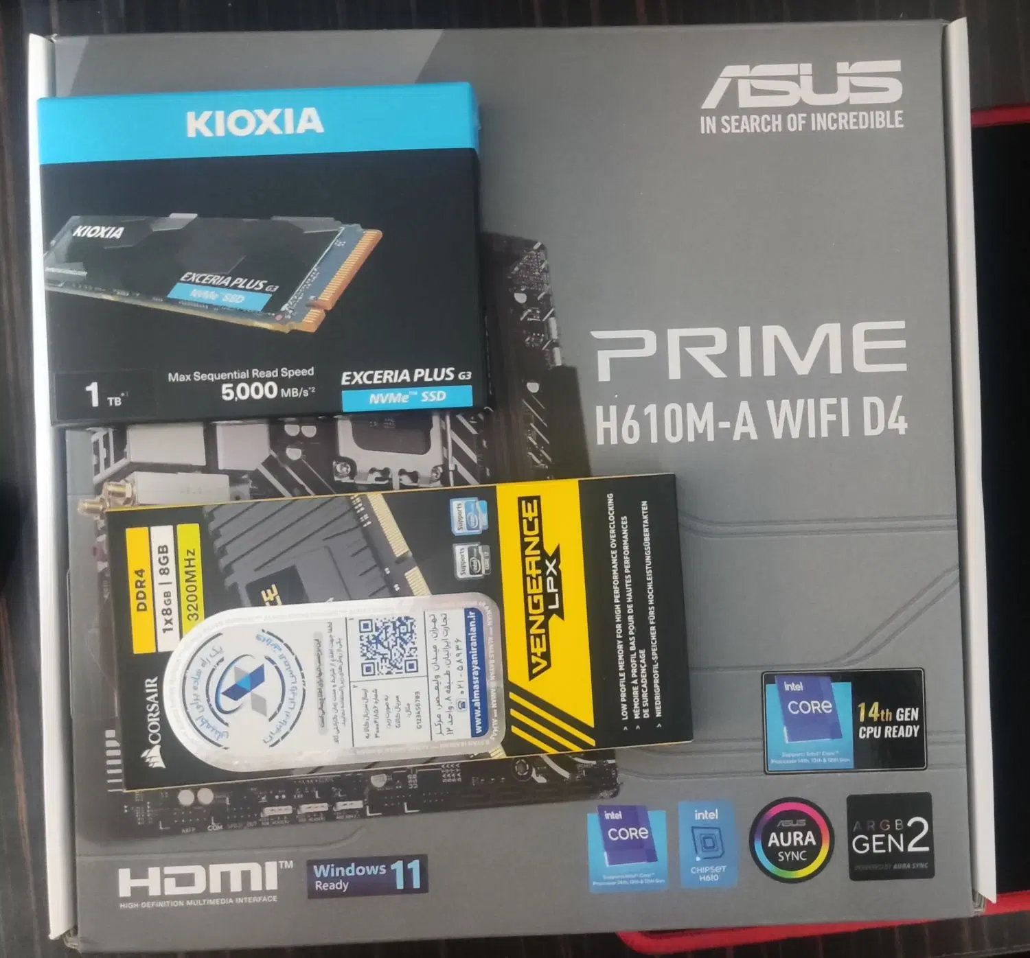 i5-12400f، H610ma wifi D4، ssd 1tb، 8 gb ram 3200|قطعات و لوازم جانبی رایانه|تهران, حکمت|دیوار