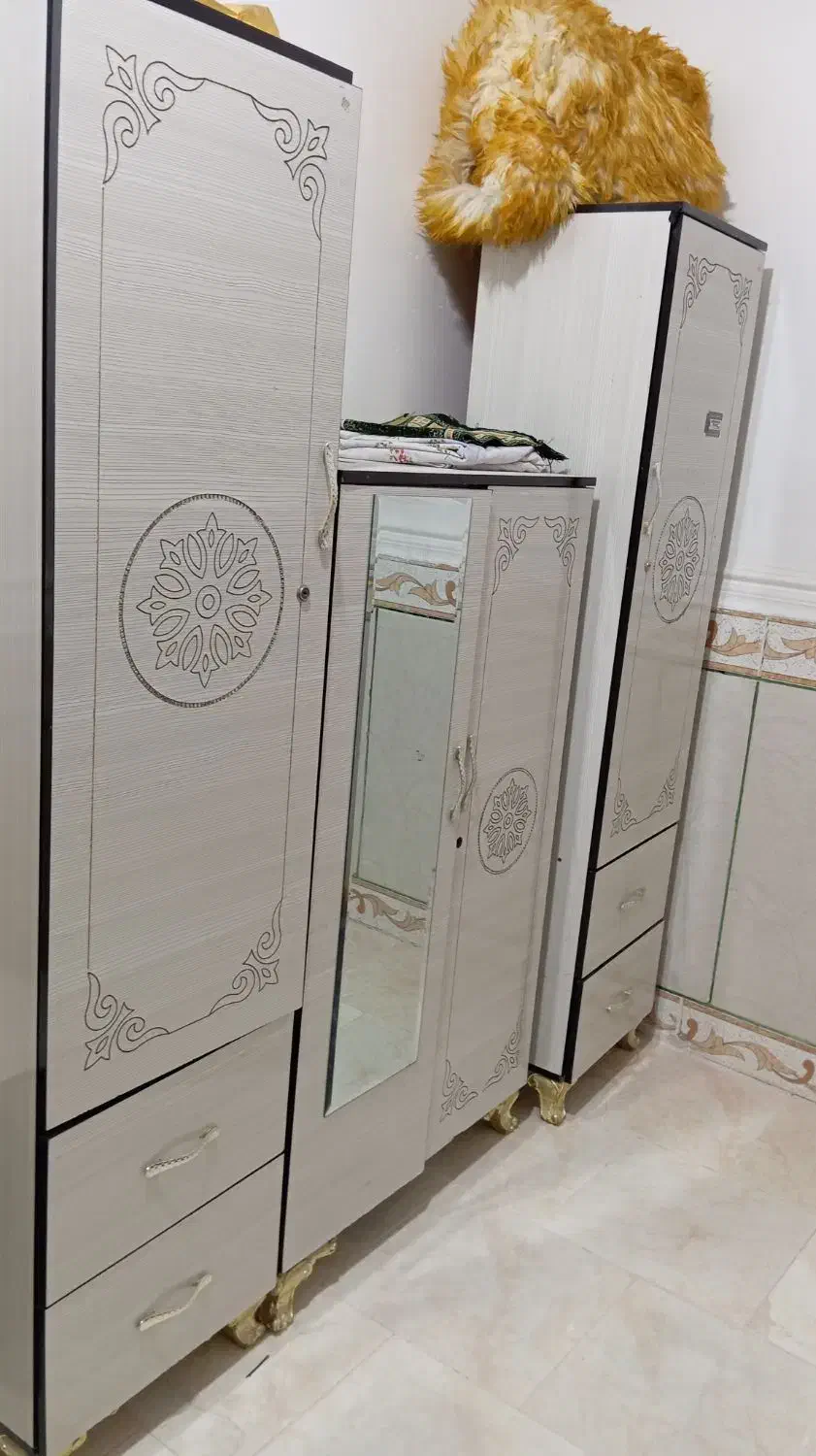 کمد ارایش و جا لباسی|جاکفشی، کمد، دراور|سراوان, |دیوار