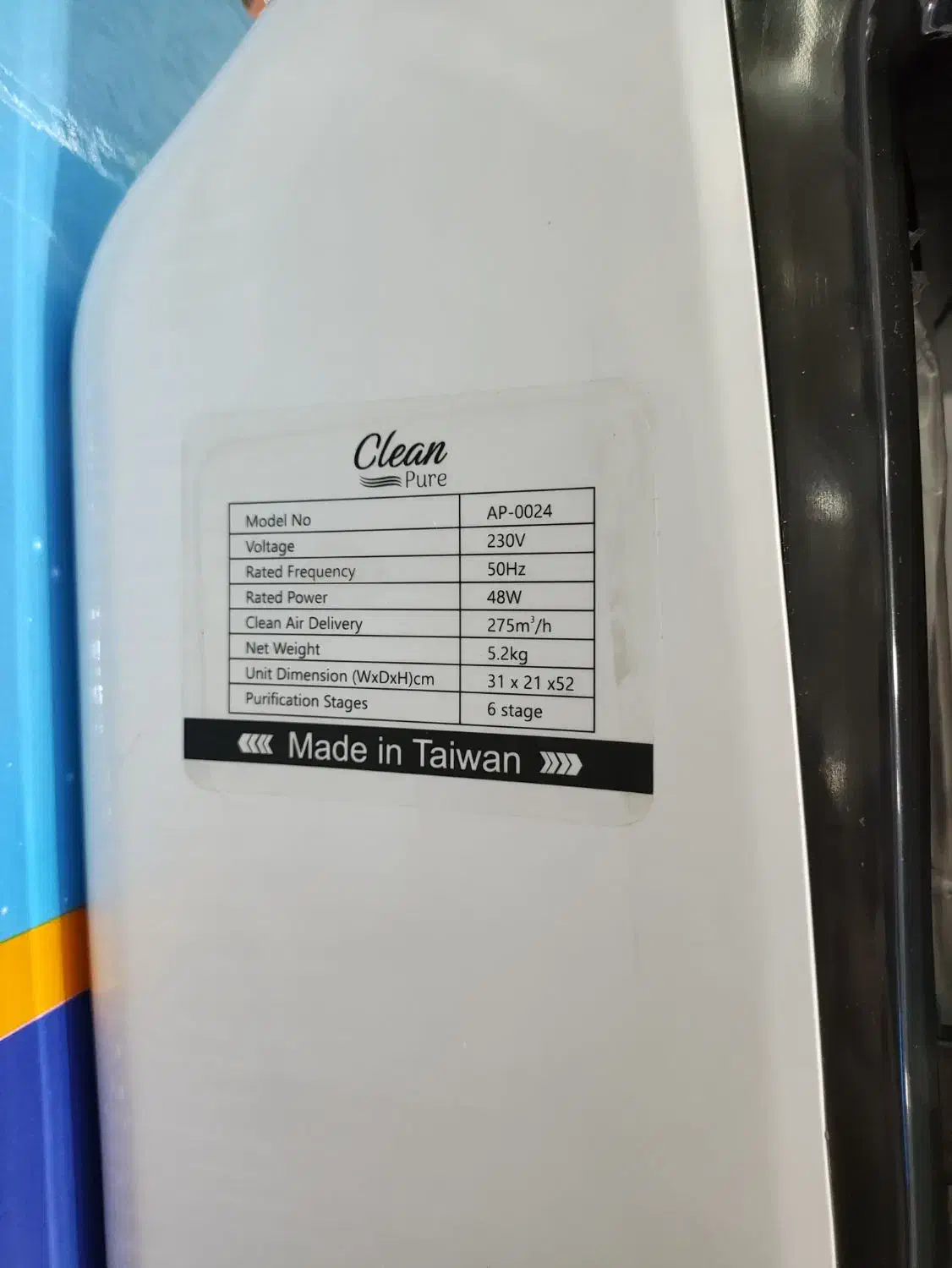 تصفیه هوا کلین پیور Clean Pure|پنکه و تصفیه‌کنندهٔ هوا|تبریز, |دیوار