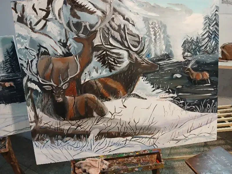 تابلو رنگ روغن|تابلو، نقاشی، عکس|آباده, |دیوار