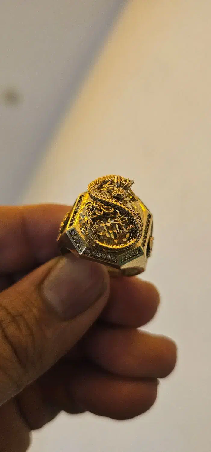 انگشتر طلای دراگون|جواهرات|اهر, |دیوار